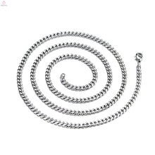 Großhandel benutzerdefinierte Länge 3mm 5mm hochglanzpoliert Edelstahl Kette Halskette